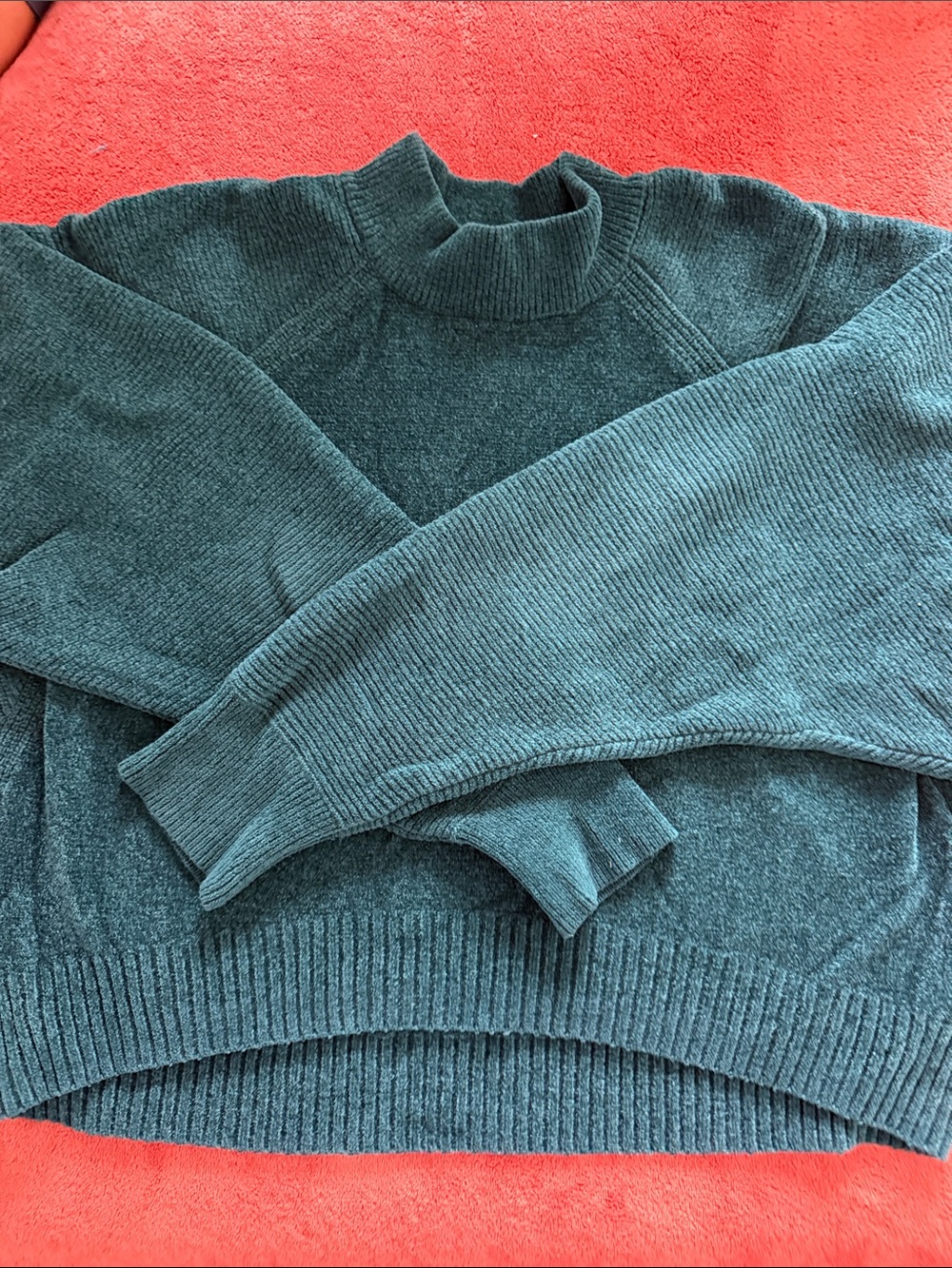 Express Womenโs Teal Turtleneck Sweater